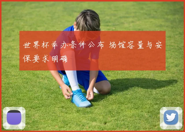 世界杯举办条件公布 场馆容量与安保要求明确